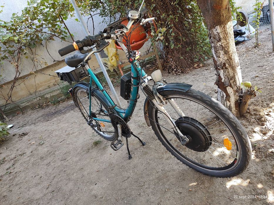 Bicicleta electrica 26 inch 37km/ora baterie mare 500w