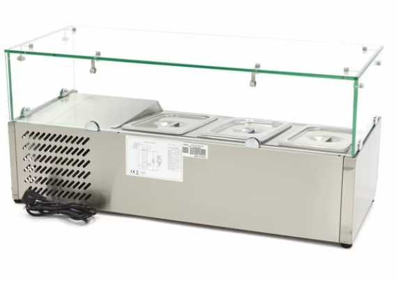 Хладилник салат бар за дюнер ресторант  95 см3 x 1/3 GN