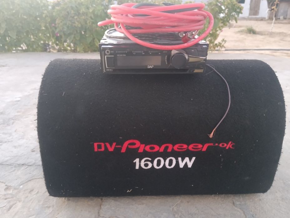 JVC KD R551 автомагнитофон, сабвуфер Pioneer