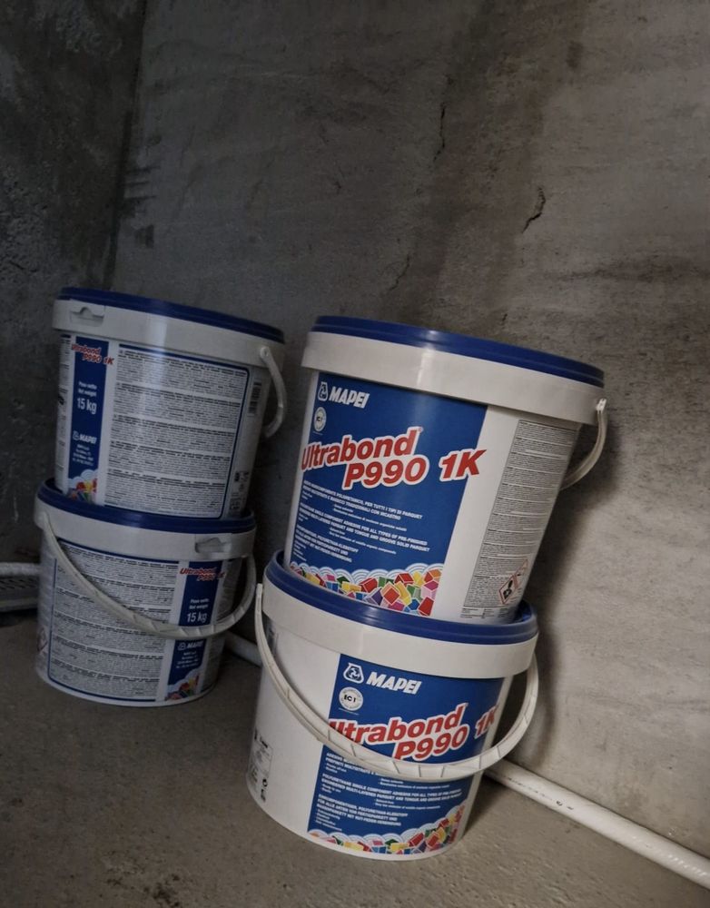 4 buc- Adeziv parchet masiv Mapei Ultrabond P990 1K 15 kg