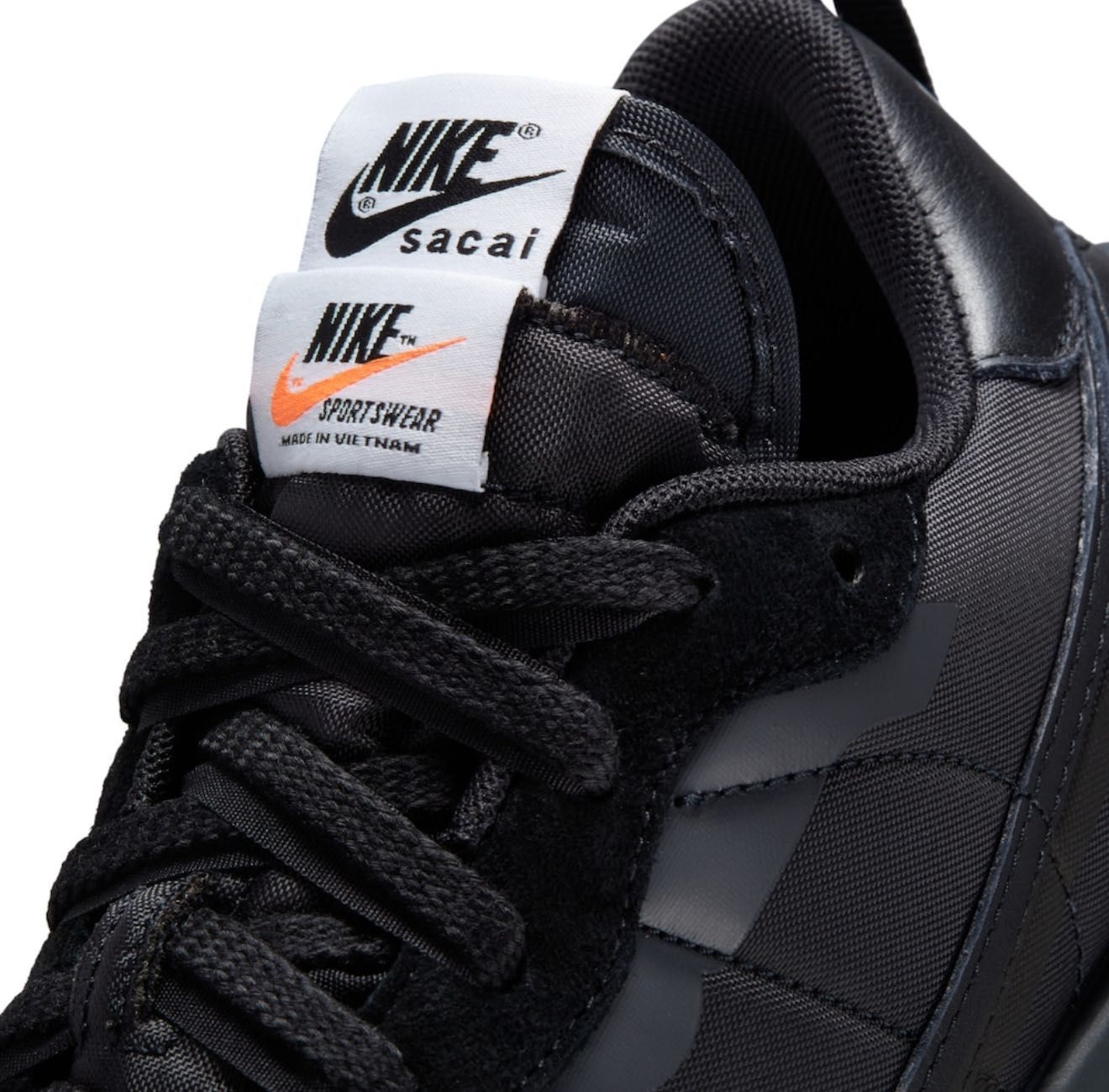 Nike Sacai Vaporwaffle Black Gum 45 номер