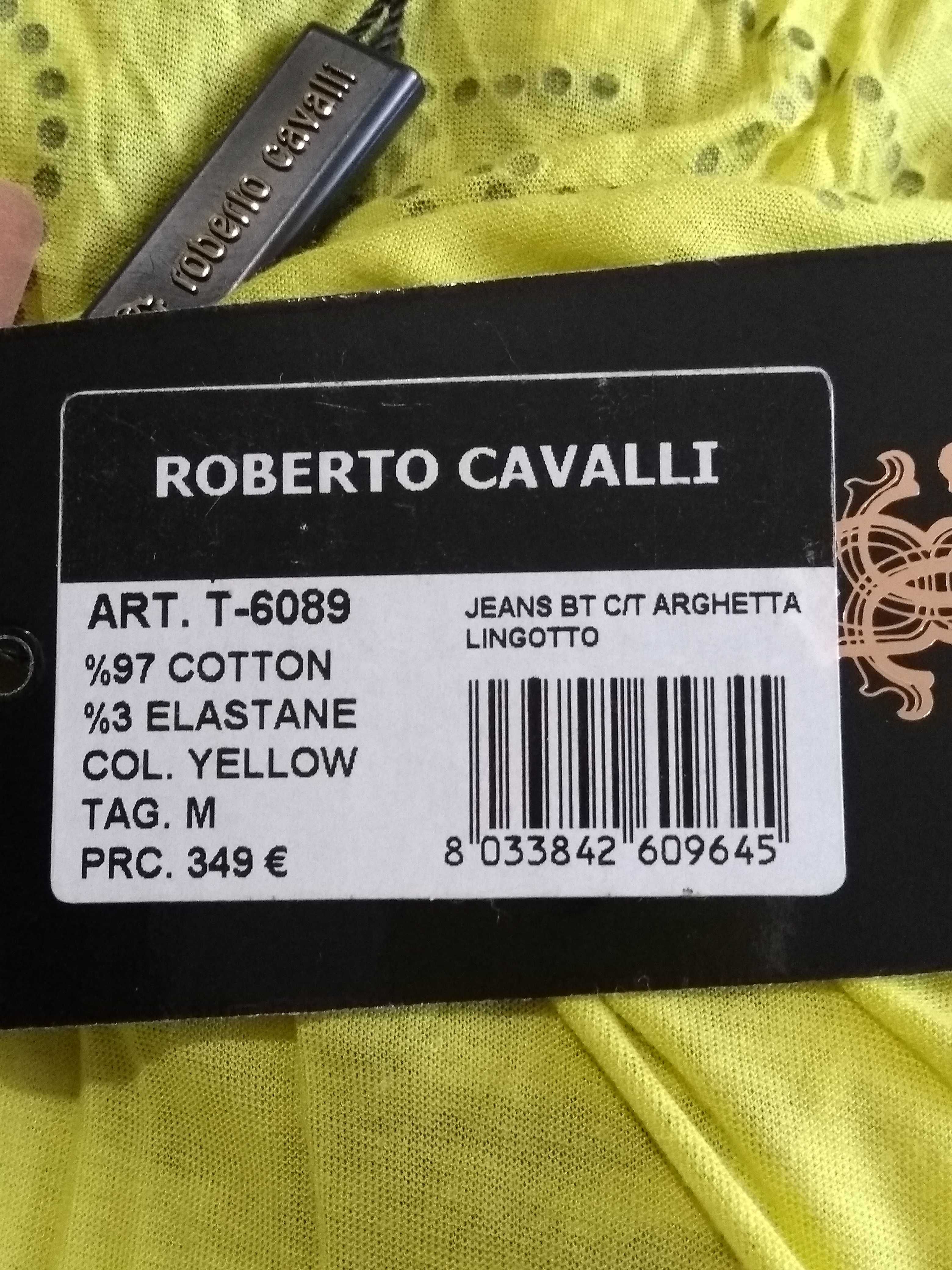 ROBERTO CAVALLI дамска блуза, цвят лимонено жълто