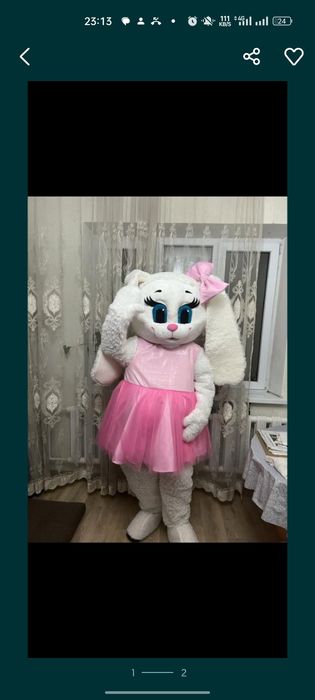 Аниматорский костюм зайчика