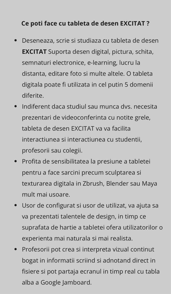Tableta grafica noua in cutia originala