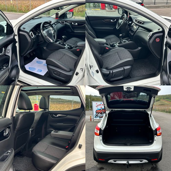 Nissan Qashqai 2015 / 1.5 DCI / 110 CP / Tekna / Alb perlat / Euro6