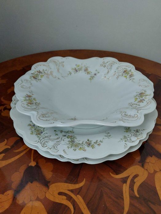 Set antic Dresden 3 piese nefolosit