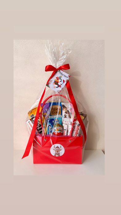 Новогодние подарки кульки | сладкий бокс киндер корпоративный подарок