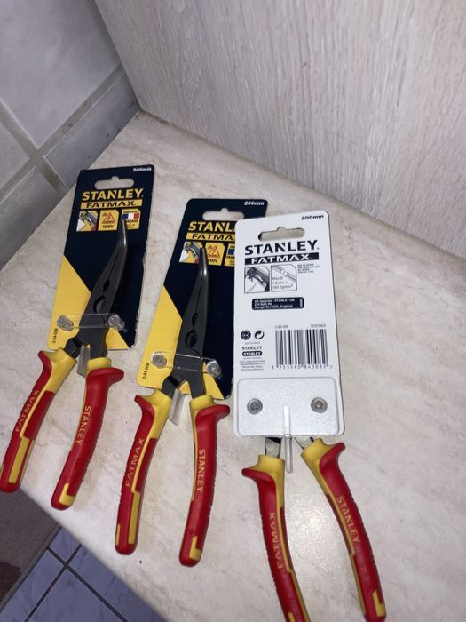 Cleste Stanley cu falci lungi curbate 1000V 200mm  0-84-008