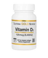 California Gold Nutrition vitamin d-3 5000IU 90 fish gelatin softgels