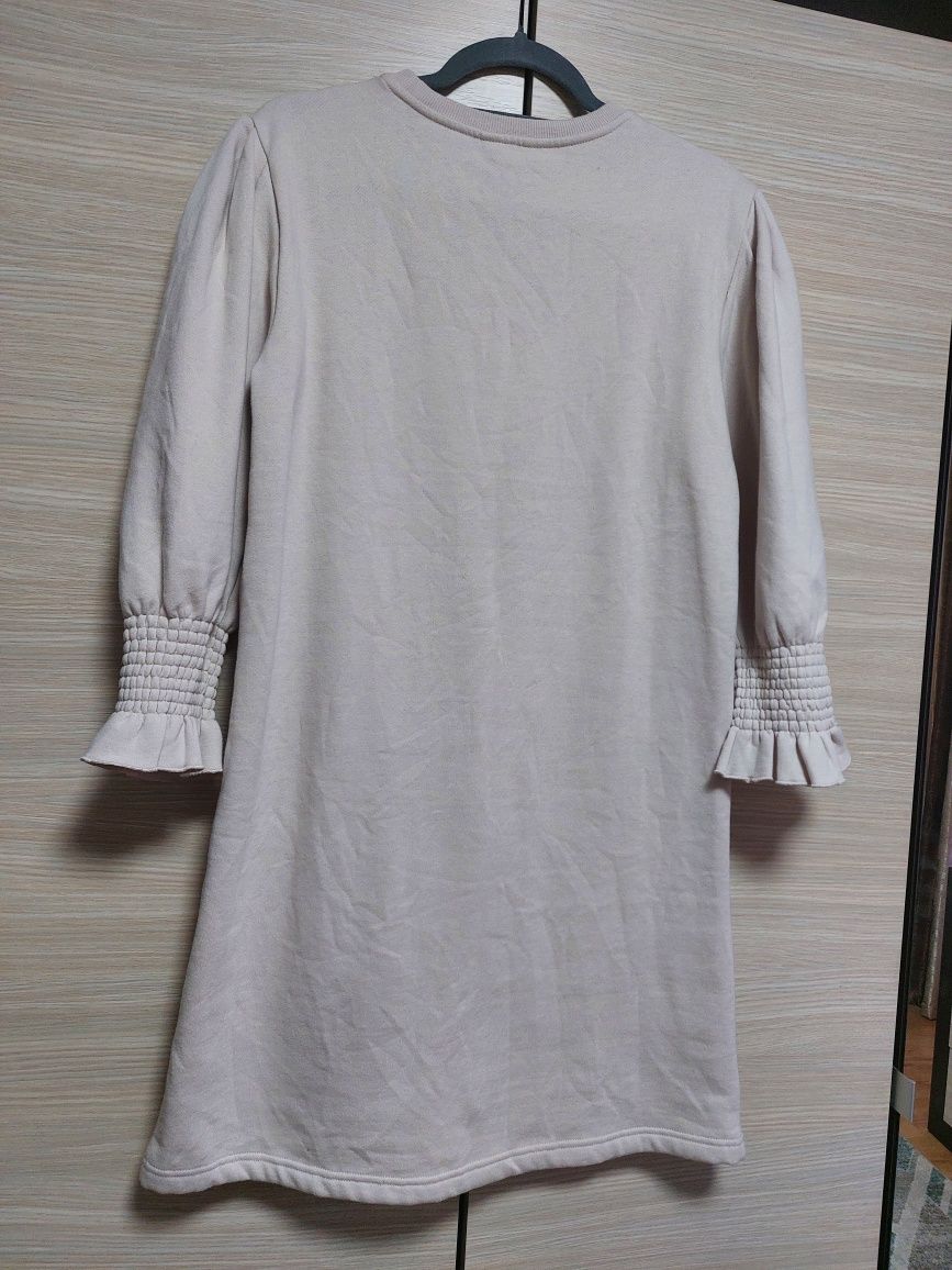 Rochie crem bumbac M cu eticheta