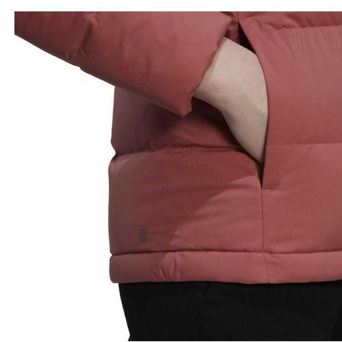 Спортно дамско яке с гъши пух Аdidas Helionic Hooded Down