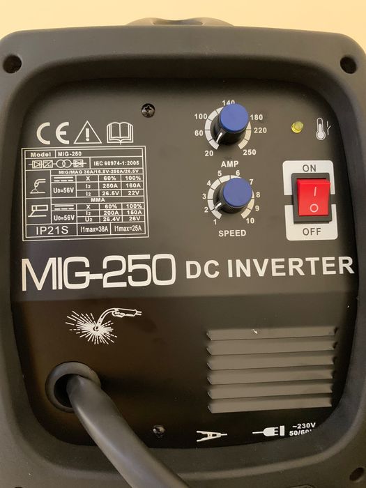 Телоподаващ MIG/CO2 - 250А INVERTER-инверторен апарат