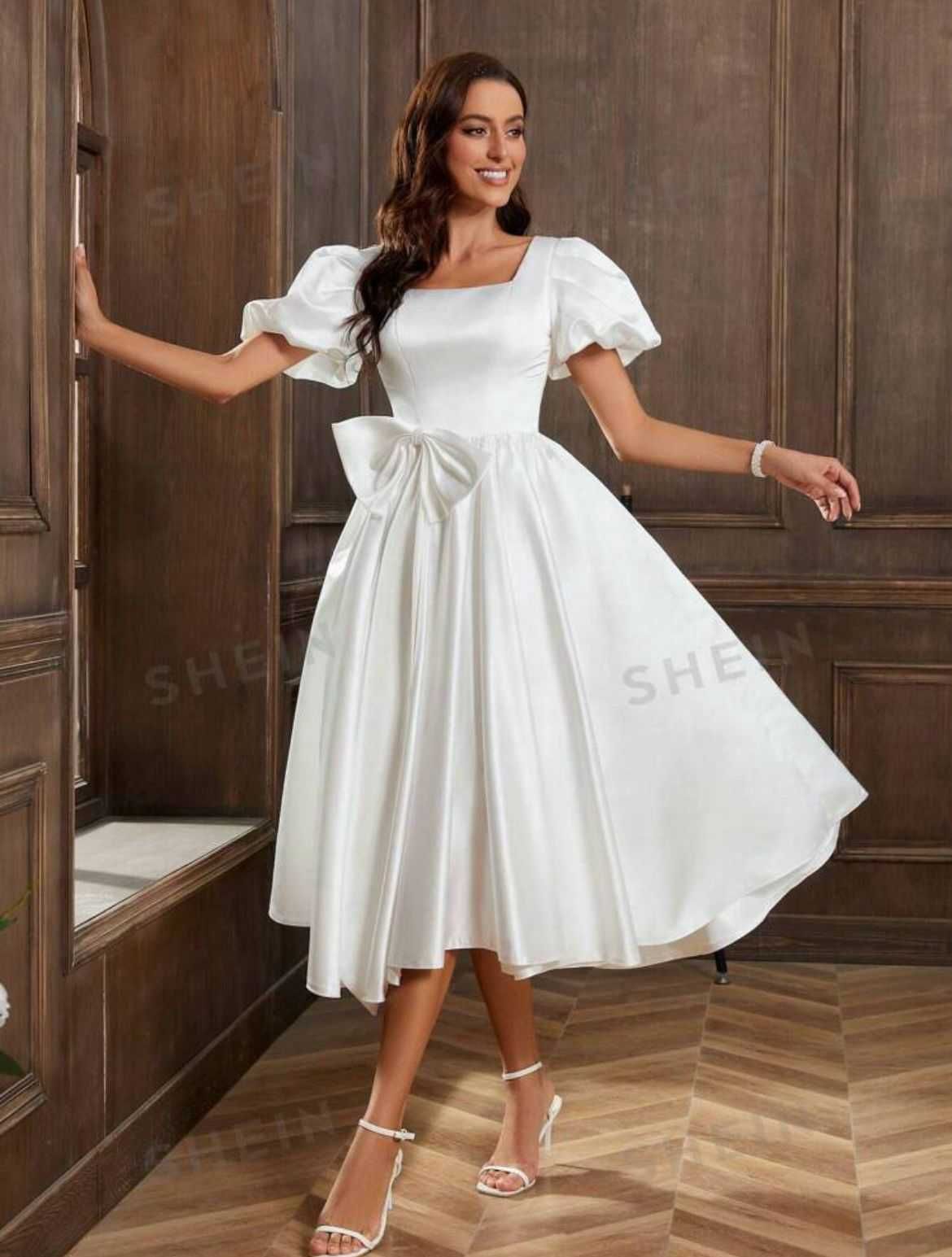 Vând rochie albă elegantă nouă