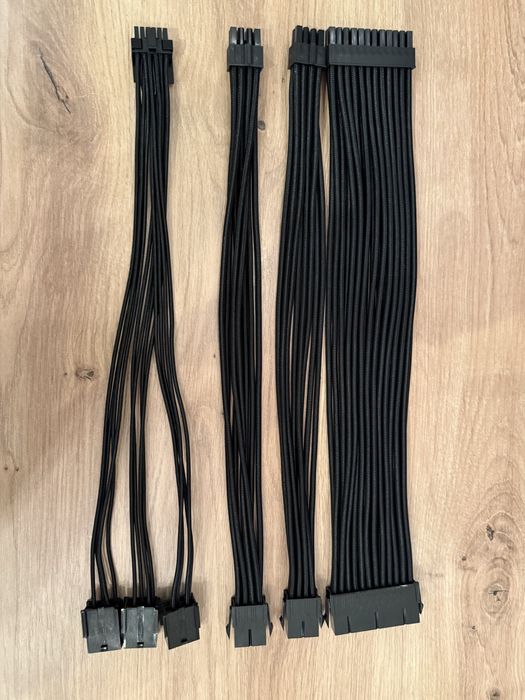 Set 4 Cabluri alimentare extensie PSU sursa PC AsiaHorse 12VHPWR,Pcie5