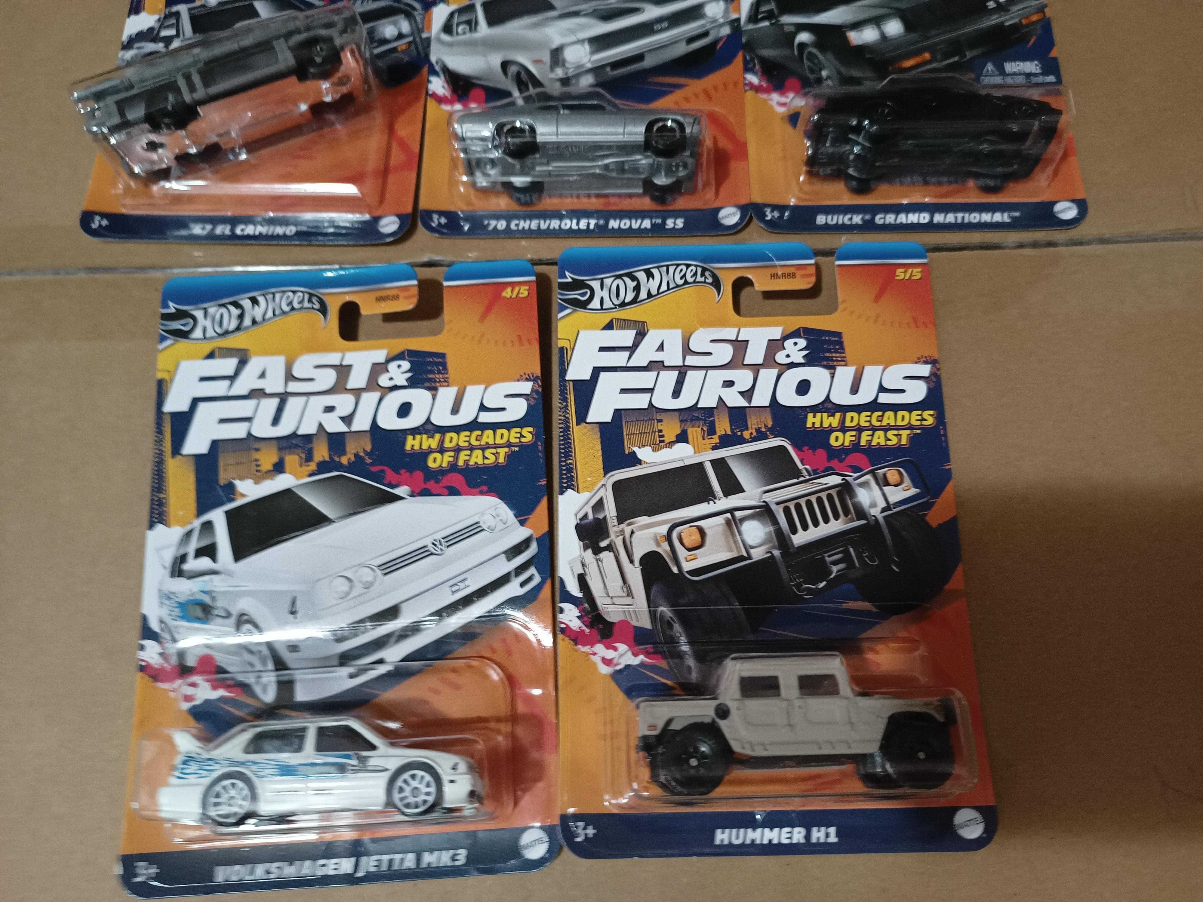 Set Hot Wheels Fast&Furious Decades of Fast - 115 lei