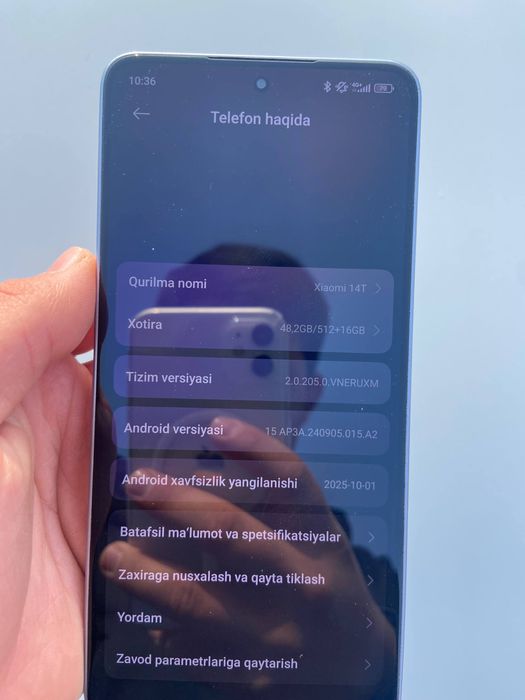 Redmi 14 t 512 GB holati zor