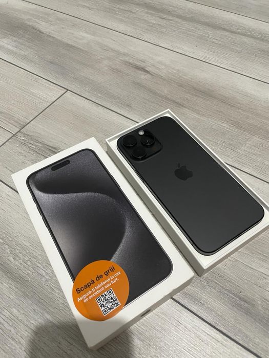 Vând/Schimb iPhone 15 Pro Max, 256GB, Full box.