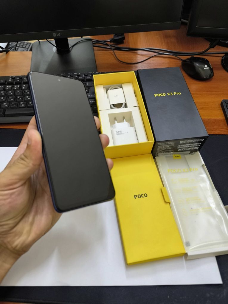 Poco X3pro 12/256gb(2024) ideal ochilmagan usta kurmagan aybi yuq toza