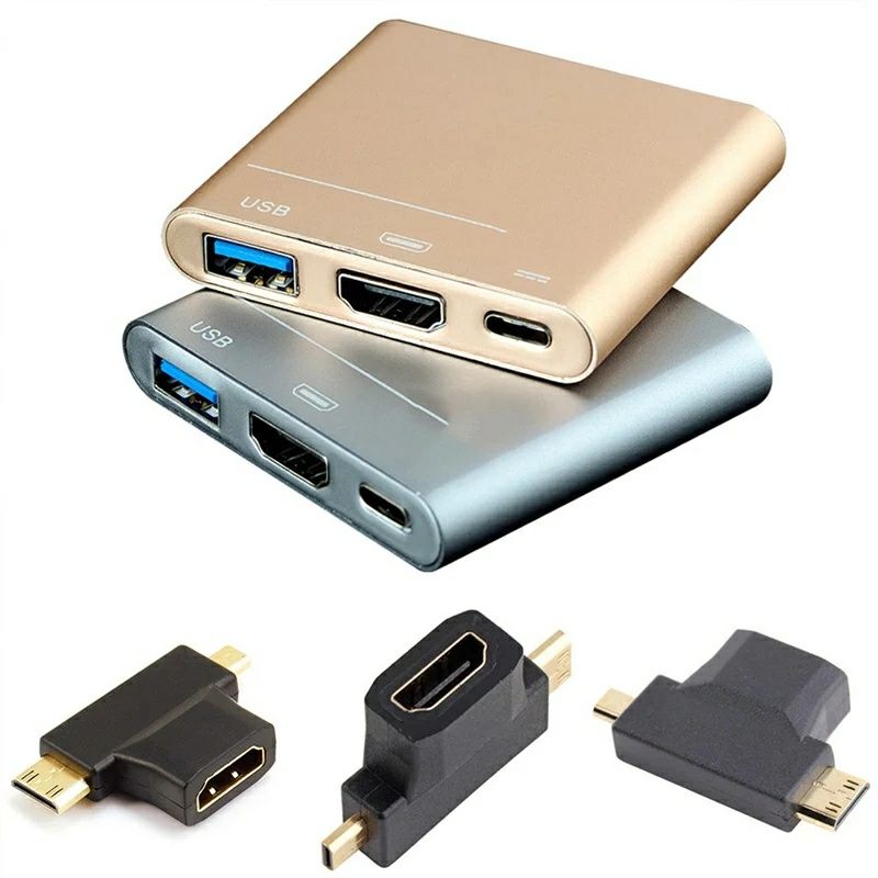 Переходник муфта HDMI на HDMI .USB на USB