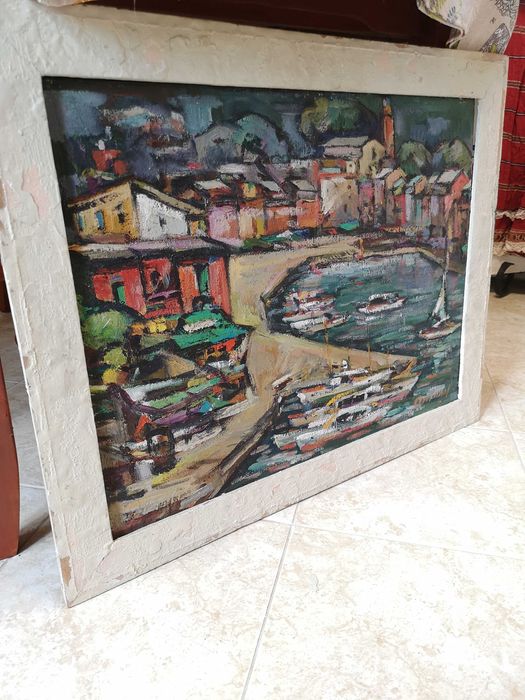 Картина Пейзаж от 70те г на 20 в. на известния художник Христо Антонов