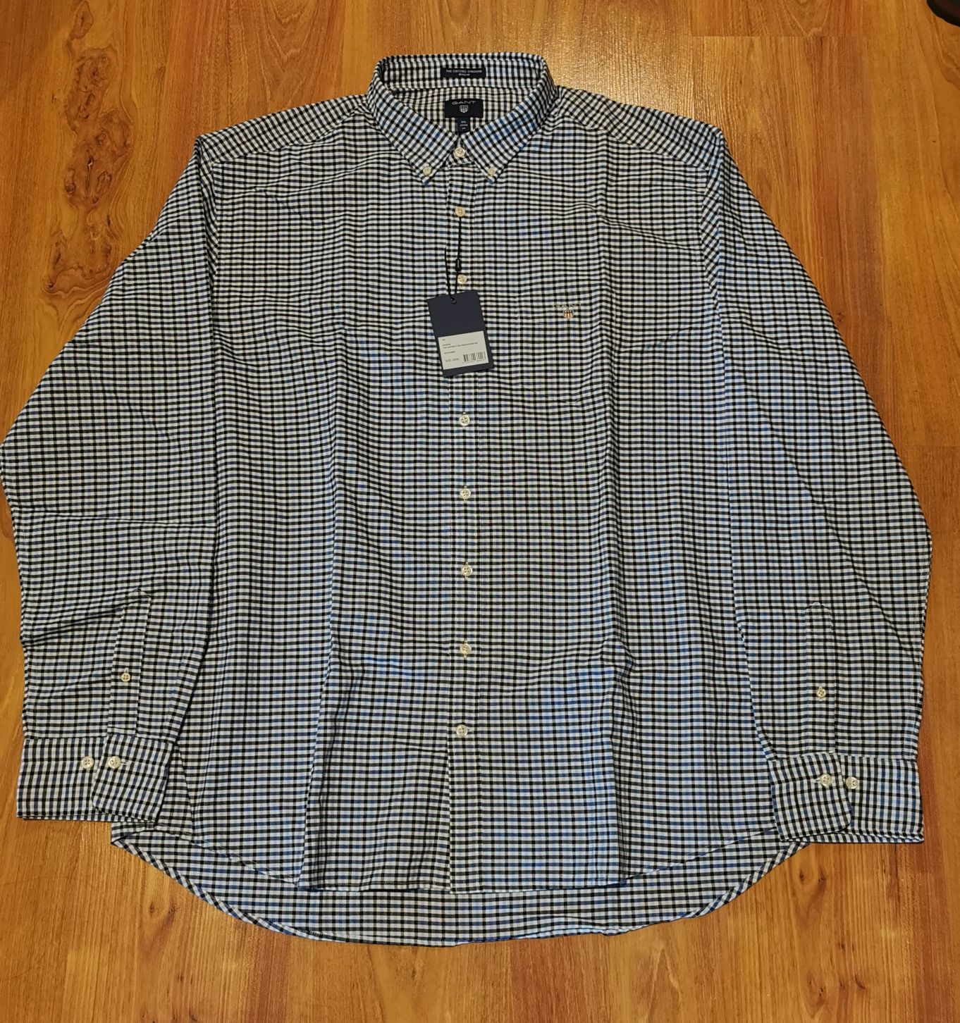 Camasa Gant Gingham, originala, noua (eticheta),bbc., regular, mar 3XL