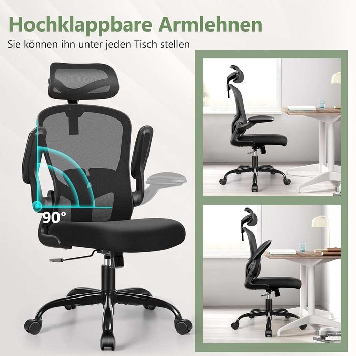 Scaun Ergonomic 3D adjust,Suport Spate+Tetiera+Cot, REDUS de la 900RON