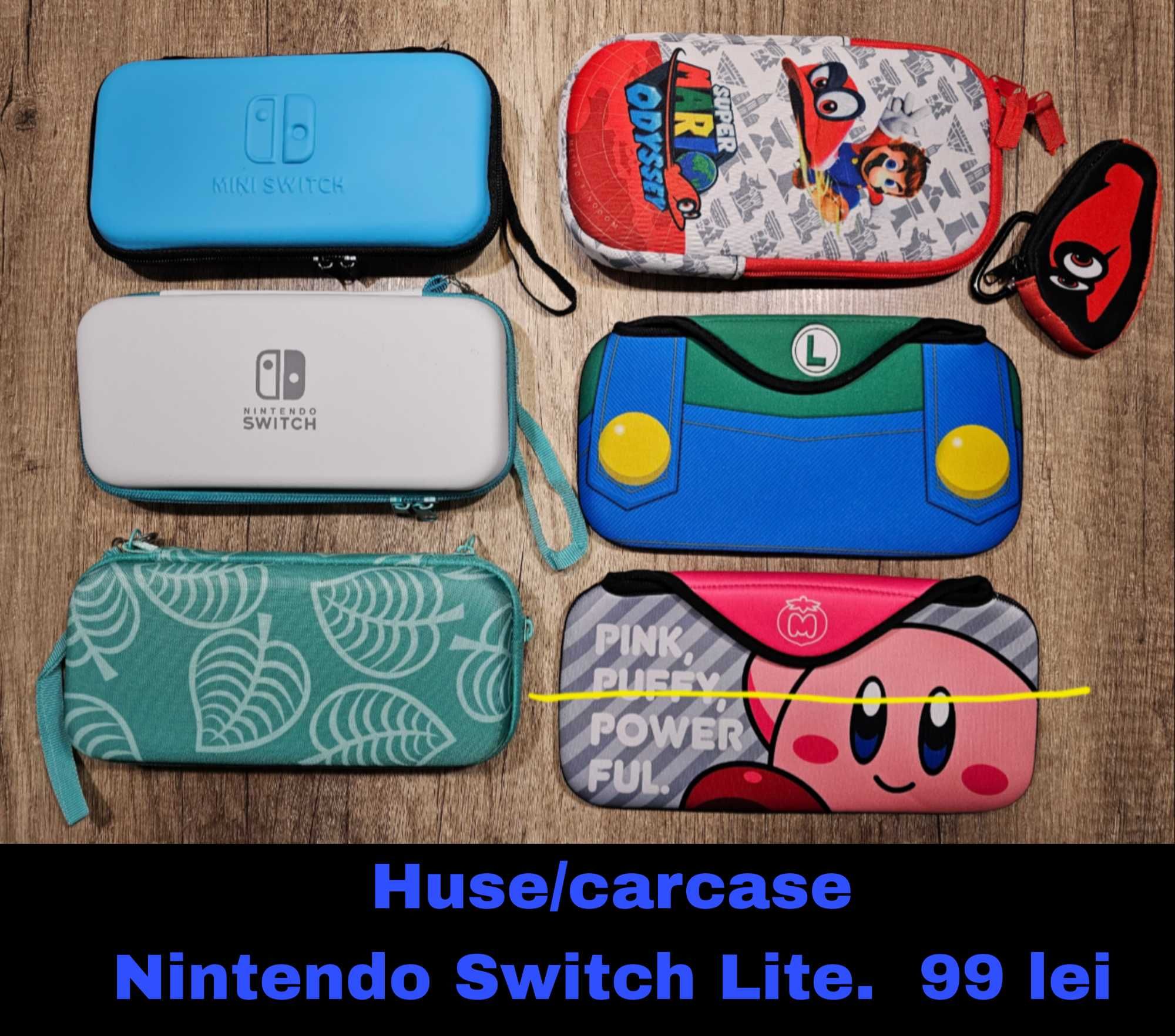Nintendo Switch Lite: joycon caps, folie, husa