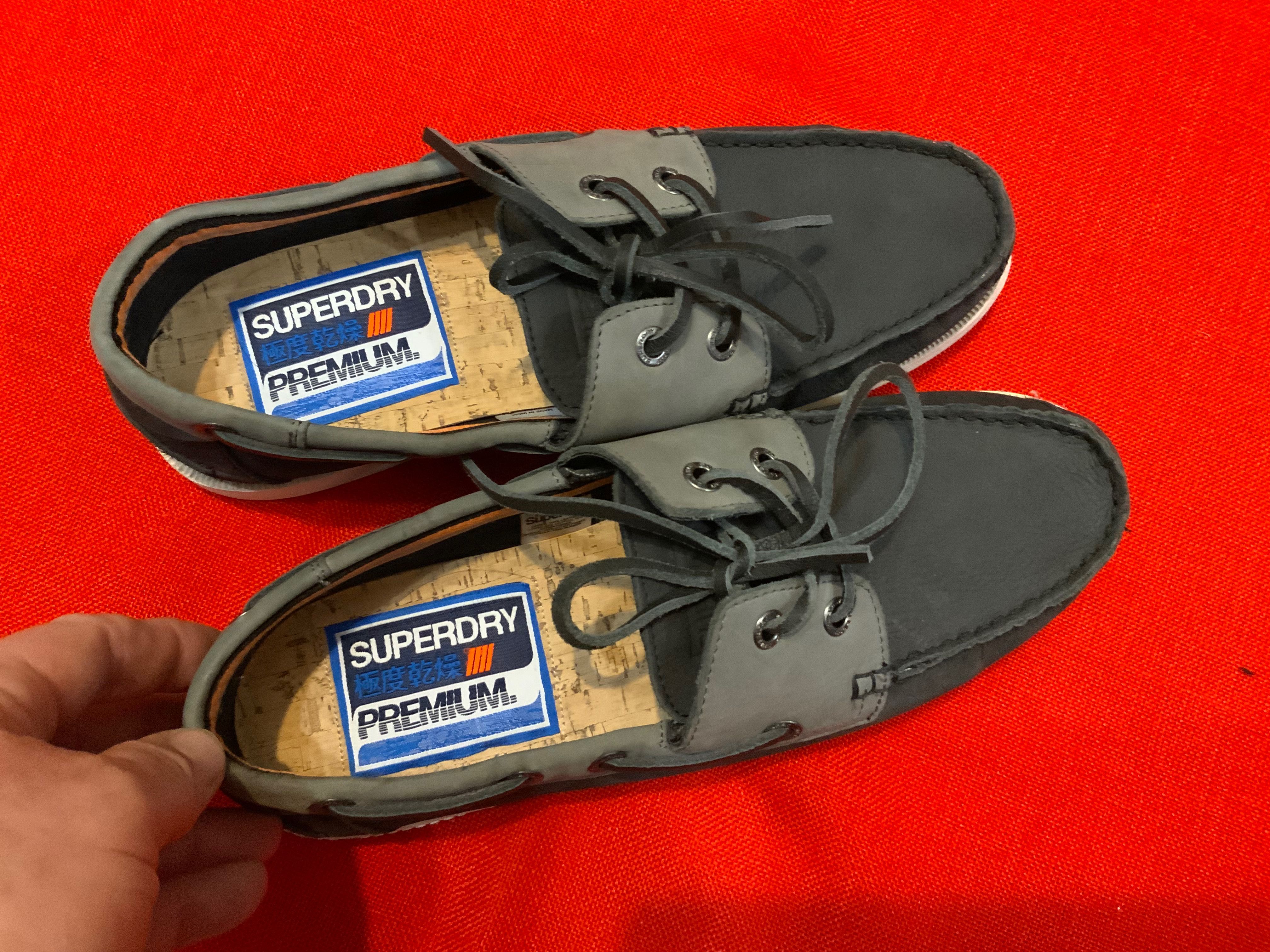 Superdry-оригинални мокасини 43-43,5 размер