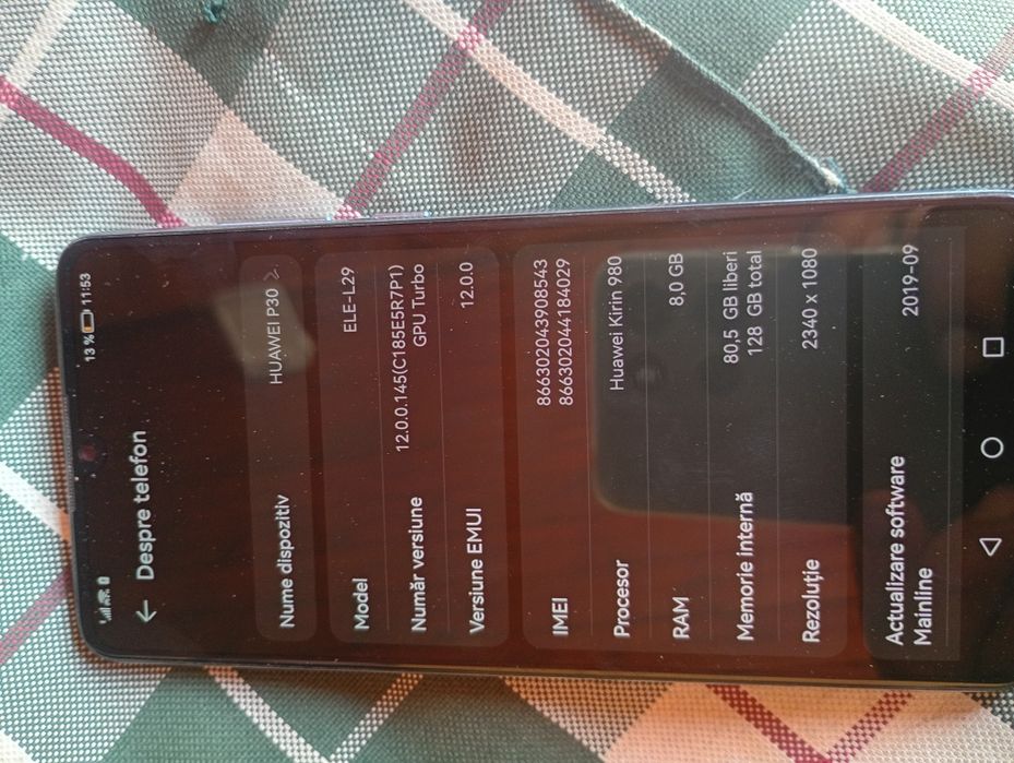Huawei P30 liber rețea perfect functional