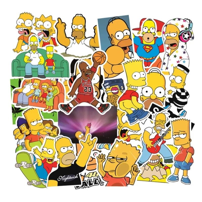 СТИКЕРИ - Avengers, The Simpsons, Pocemon,  Classic 90s update
