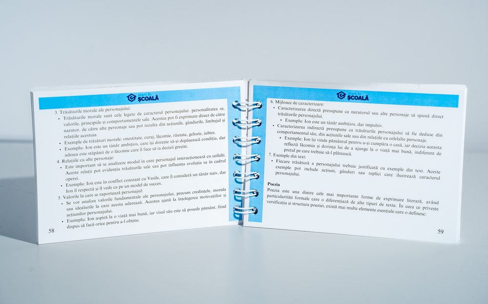 Culegere Clasa VII Romana – Flashcard Start in Scoala