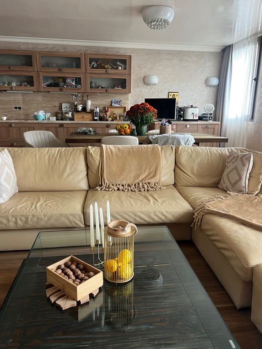 Диван естествена кожа