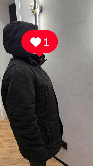 Мужской верблюжий пуховик 52 размер