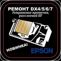 Печатная голова EPSON DX4 DX5 DX6 DX7 Ремонт/ Восстановление