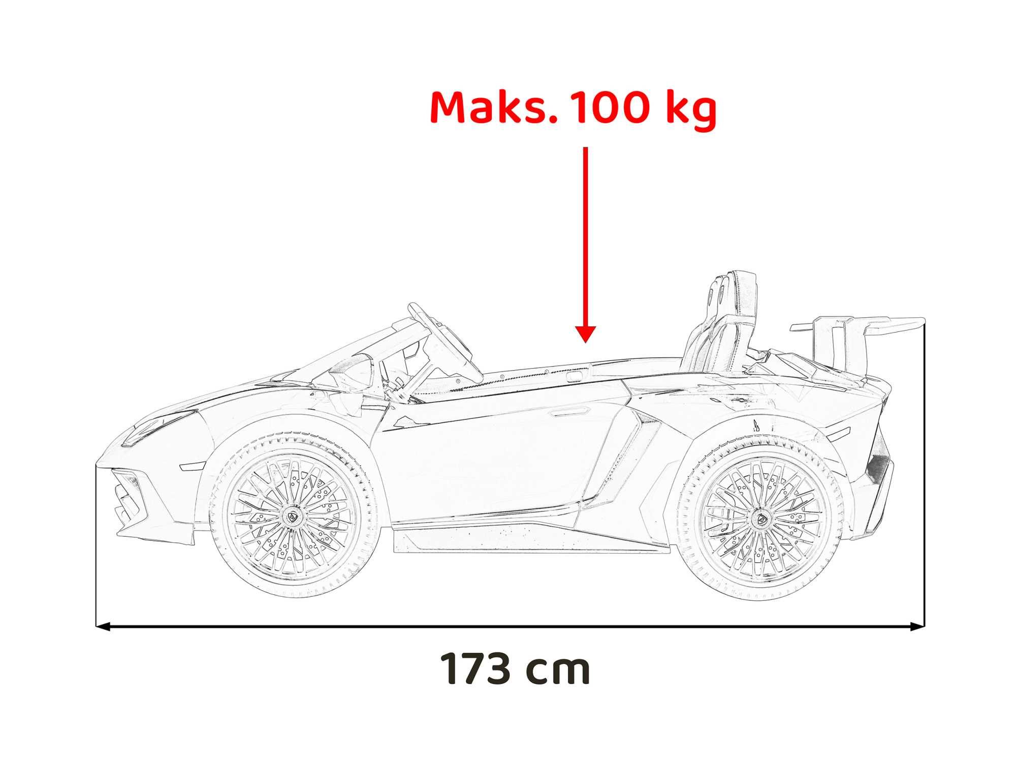 Masinuta electrica copii 4-15 ani Lamborghini Aventador 400W 2 loc Red