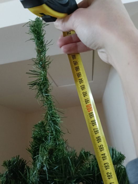 Brad artificial cu conuri, 200 cm