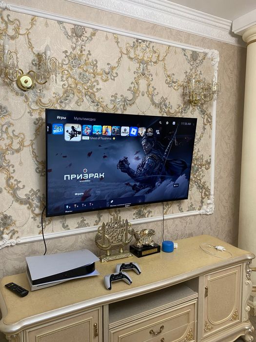 PlayStation 5 + игры god of war, past of us, ghost of Tsushima, fifa