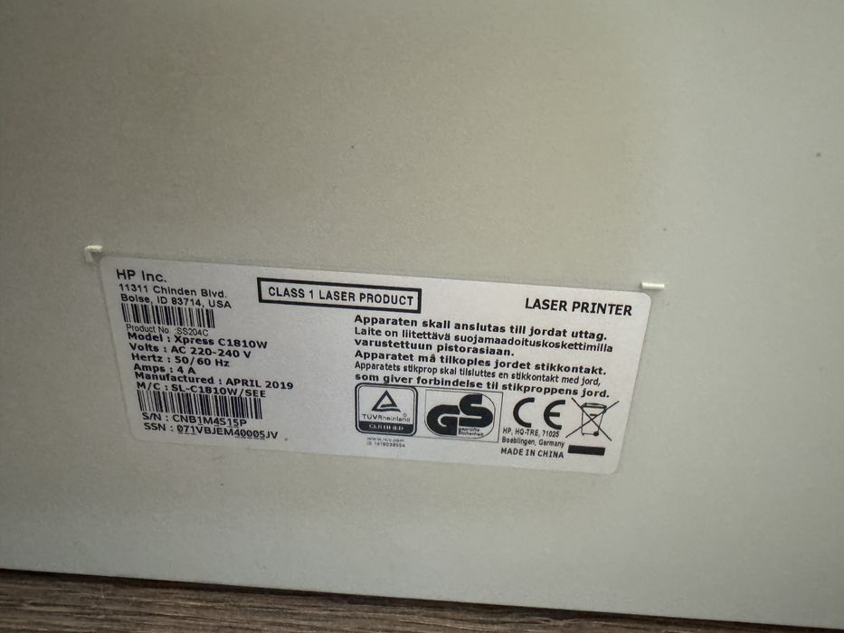 Imprimanta Laser Color Samsung XPress C1810W-WiFi-NFC, fara toner