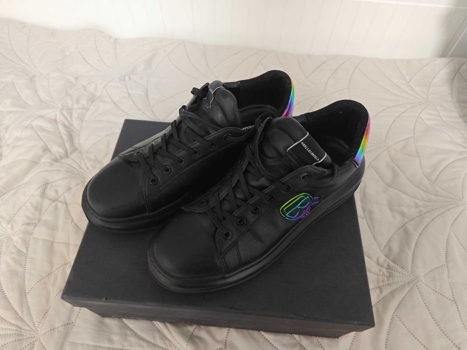 Мъжки кожени обувки Karl Lagerfeld, в перфектно състояние