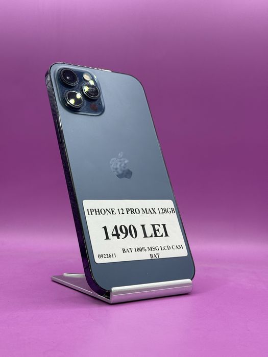 Iphone 12 Pro Max 128GB 100%•Amanet Matei Crangasi•09226
