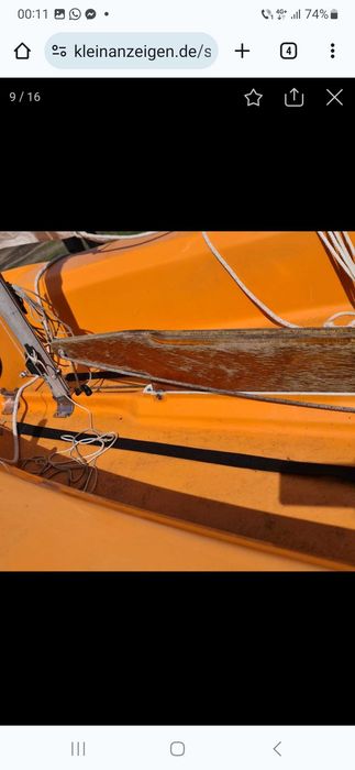 Barcă cu vele 3.80 m