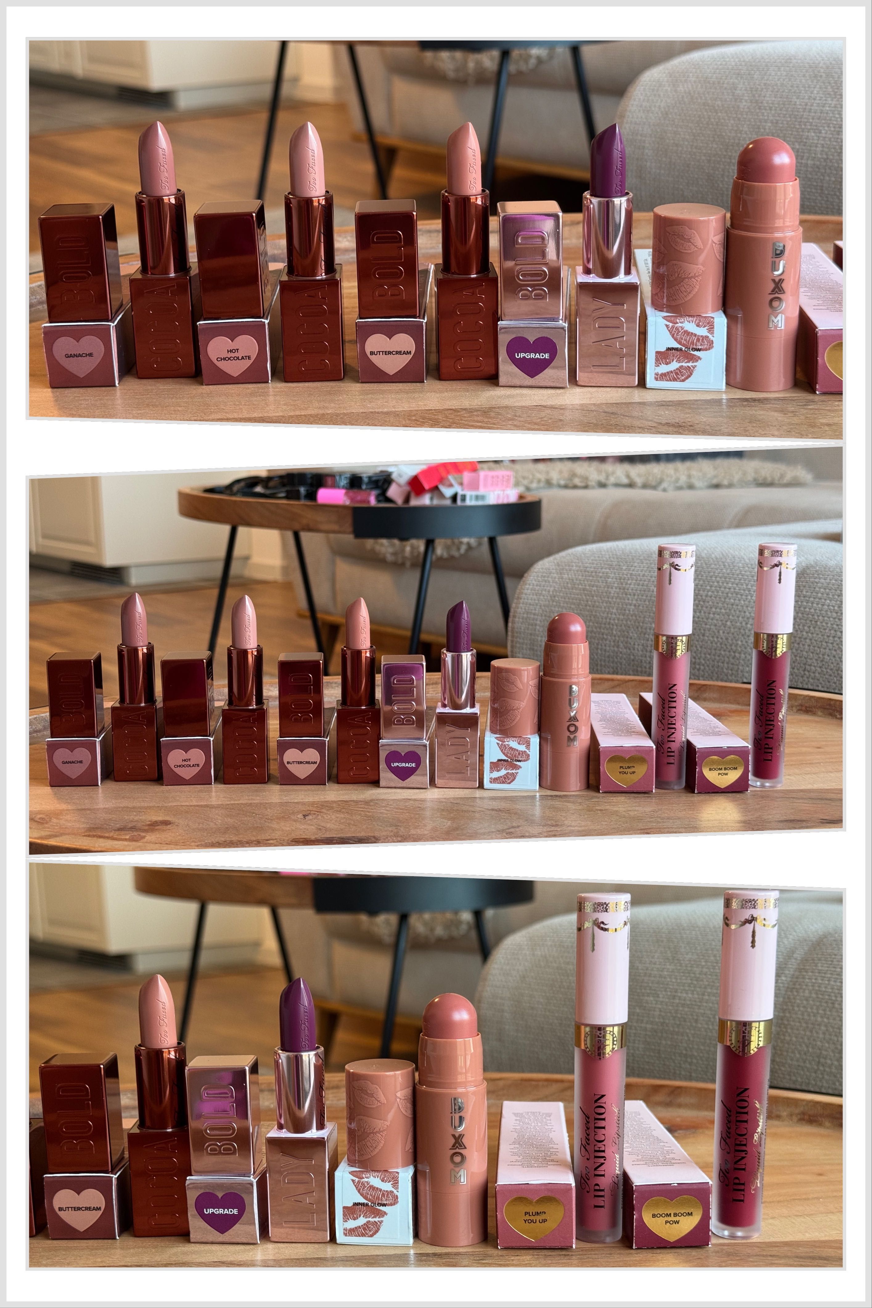 Премиум червила и гланцове Huda, Too Faced, NARS, MAC, Buxom, Kylie