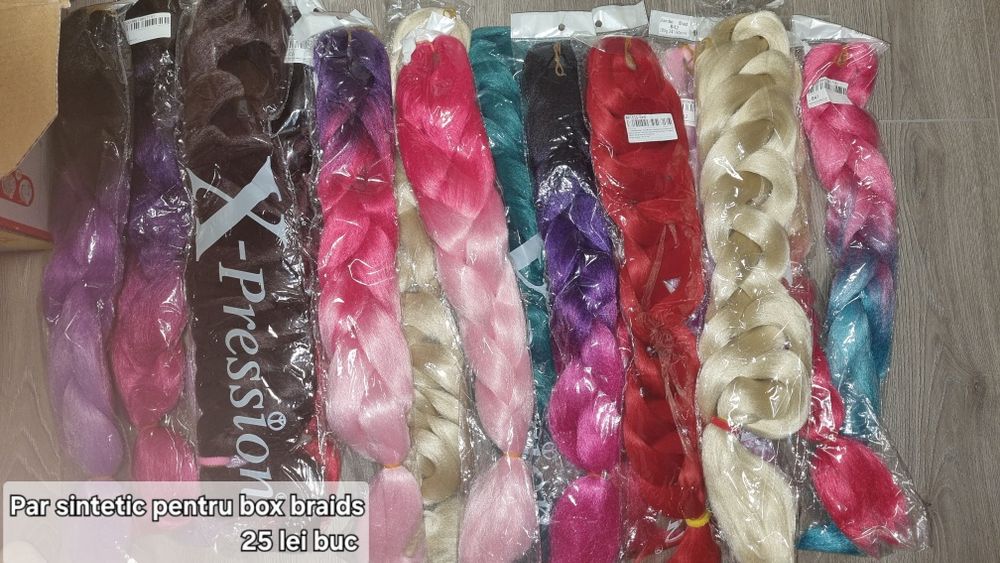 Extensii afro Box braids