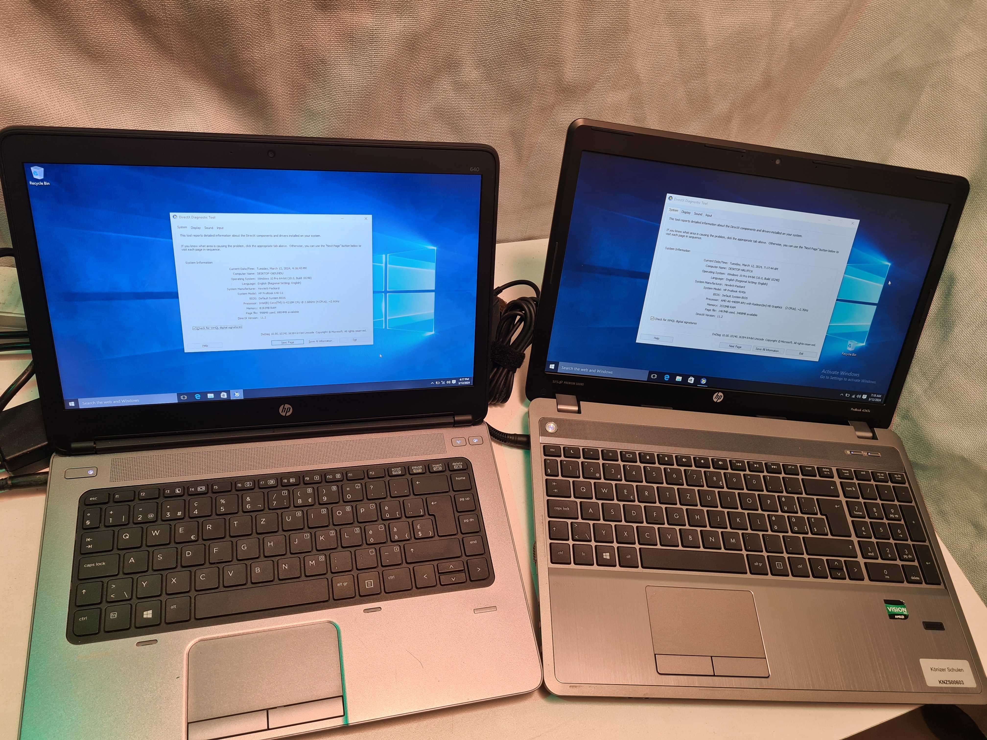 Laptop HP i5 640 Probook g1 + Probook 4545s