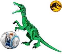 Dinozaur urias tip Lego de 30 cm: GREEN BARYONYX