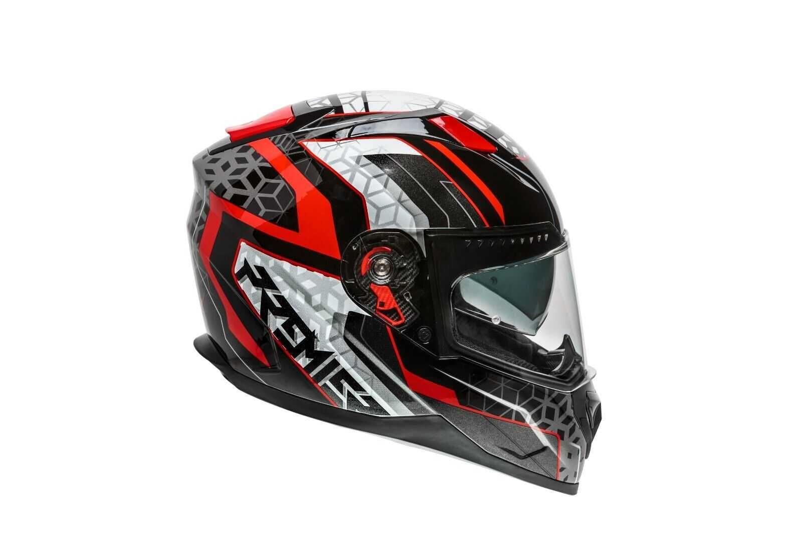 Casca PREMIER Vyrus EM 92 BM rosu/negru + Pinlock cadou