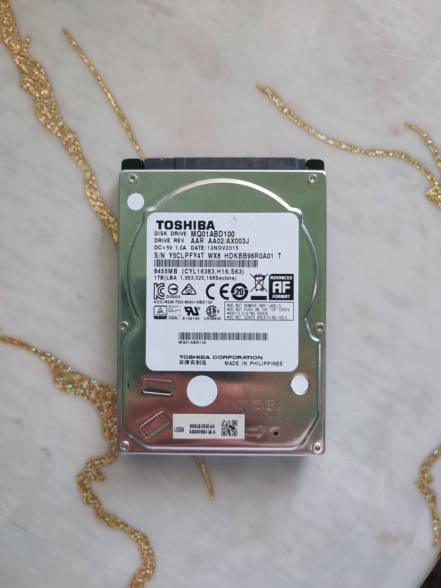 Жёсткий диск (ХДД) Toshiba на 1 Тб