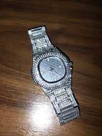 Ceas Iced out  Silver