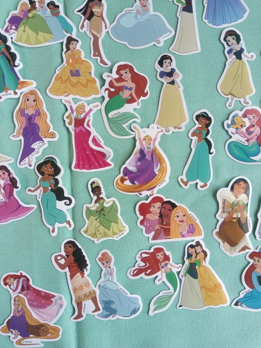 Стикери за момичета, 50 броя, Дисни принцеси