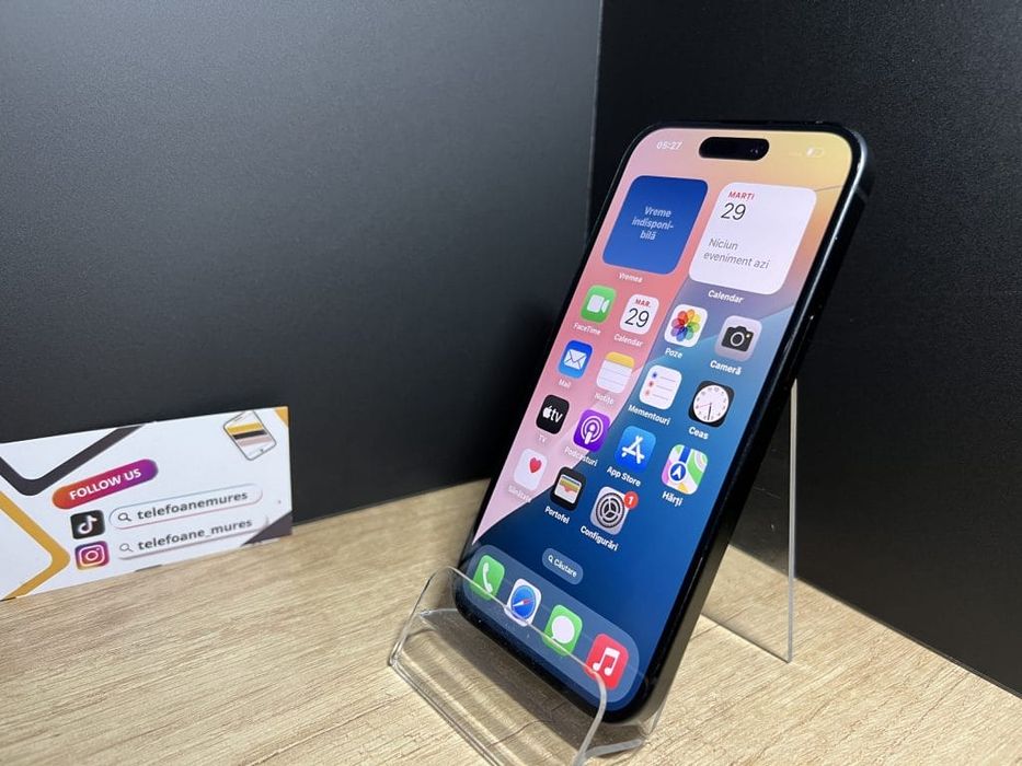 iPhone 15 128Gb Black 3 ani garanție, Telefoane Mureș